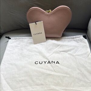 NWT Cuyana Mini Heart Case